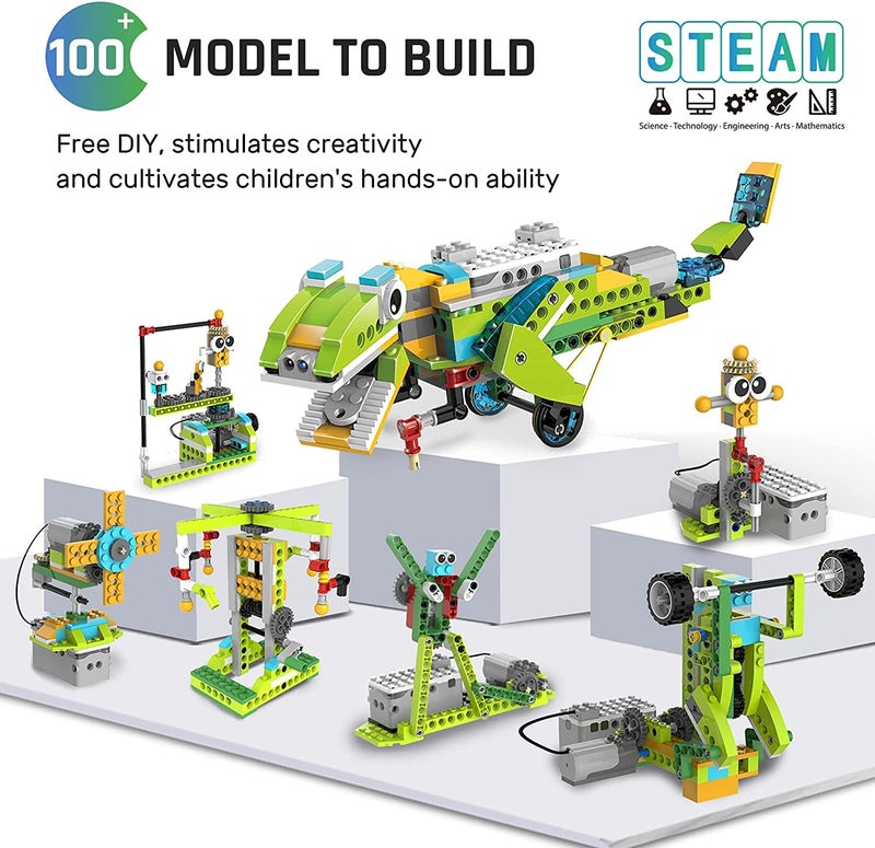 Makerzoid Coding Robot Toy for Kids 6-14  100+ in 1 APP Control Robot Building Toys  Programmable Scratch Coding Kit with 23 Video Courses Birthday for Boys Girls(370 Blocks) - Image 2